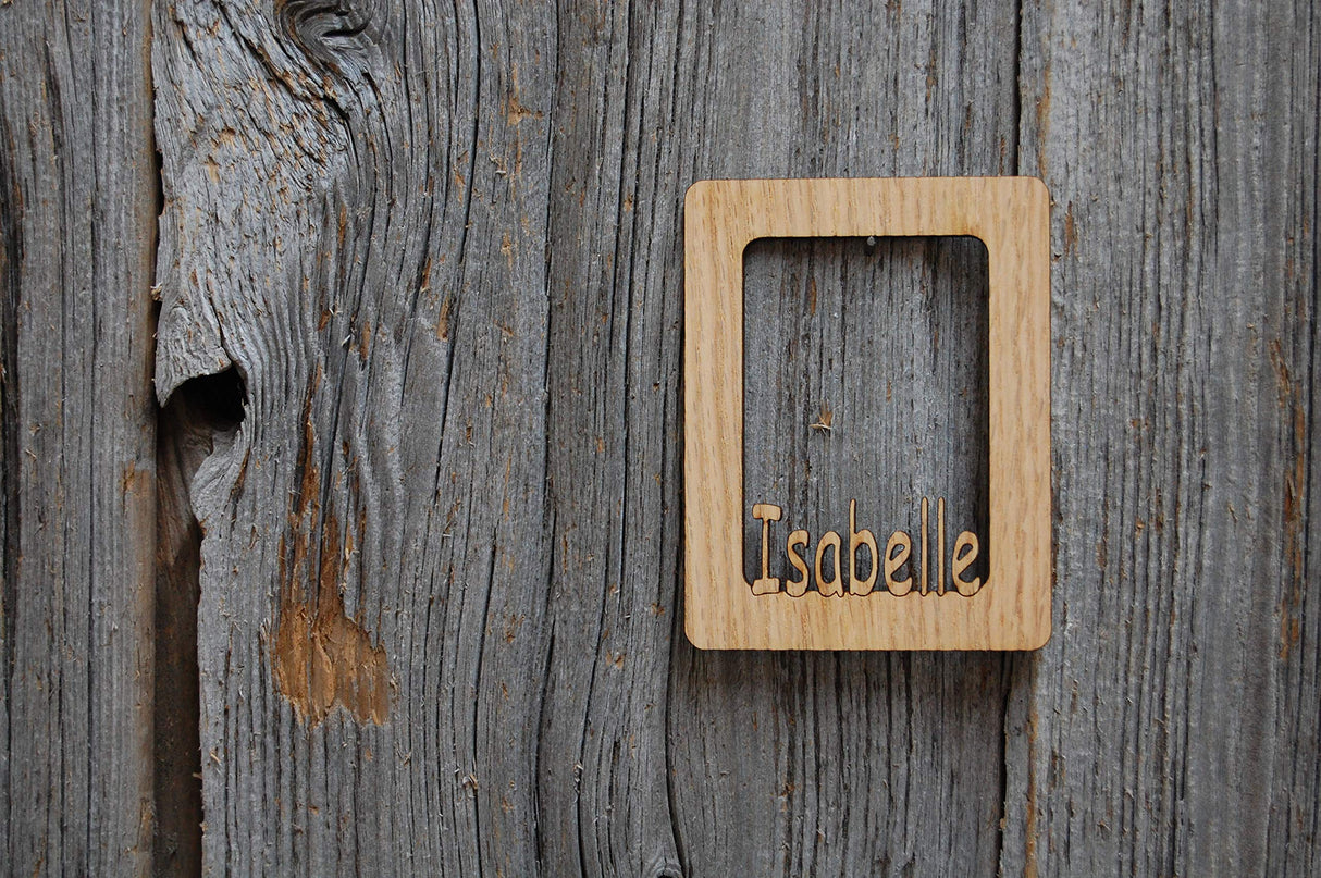 Personalized Name Picture Frame (Magnet holds 2x3 Photo) Legacy Images