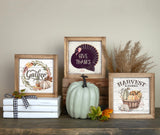 Set of 3 Rustic Wood Frames for Tiered Tray Decor - 36 Interchangeable Seasonal Home Signs for Valentines, St Patrick's Day, All Seasons, 7x7 in Parallel Decor