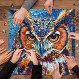 PICKFORU Owl Puzzles 1000 Pieces, Bird Art Puzzles Hard, Impossible Difficult Jigsaw Puzzles 1000 Pieces Owl Painting, Challenging Puzzles as Owl Decor PICKFORU