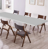 Ball & Cast Modern Folding Chairs Upholstered Kitchen Dining Chair Seating Set of 2, Walnut Ball & Cast