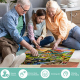 Jigsaw Puzzles for Adults 500 Pieces, Country Life Puzzle Interlock Perfectly Letter on Back No Dust, Challenging Puzzle Home Decor Birthday Party Gift Toy for Men Women Olders Seniors (21 x 15 in) Jeacirio