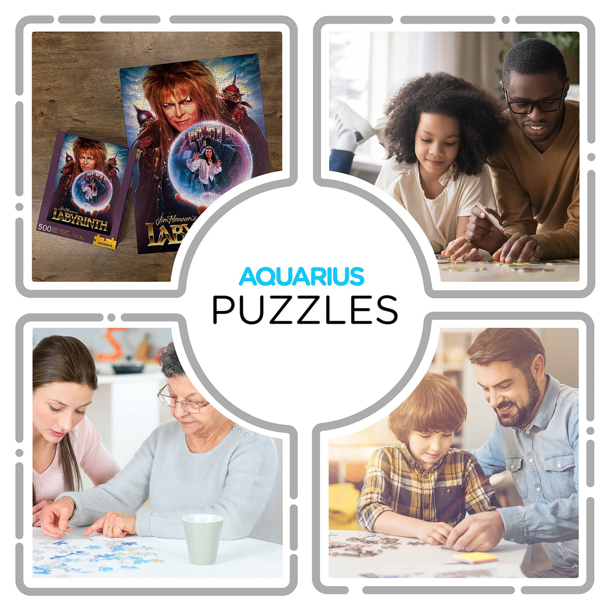 AQUARIUS Jim Henson's Labyrinth Puzzle (500 Piece Jigsaw Puzzle) - Glare Free - Precision Fit - Officially Licensed Labyrinth Merchandise & Collectibles - 14 x 19 Inches AQUARIUS