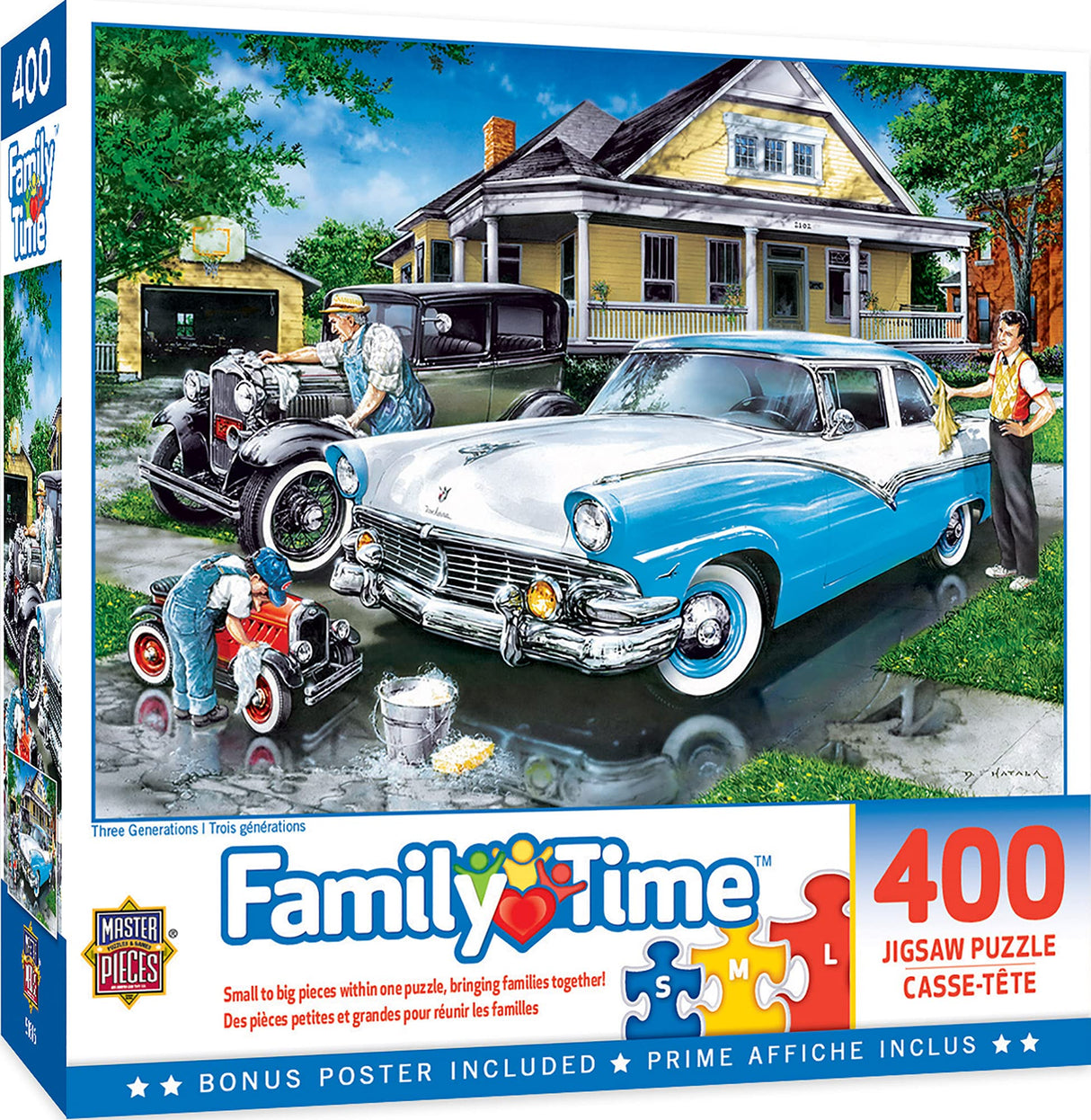MasterPieces 400 Piece Jigsaw Puzzle for Adults, Family, Or Youth - Three Generations - 18"x24" Masterpieces