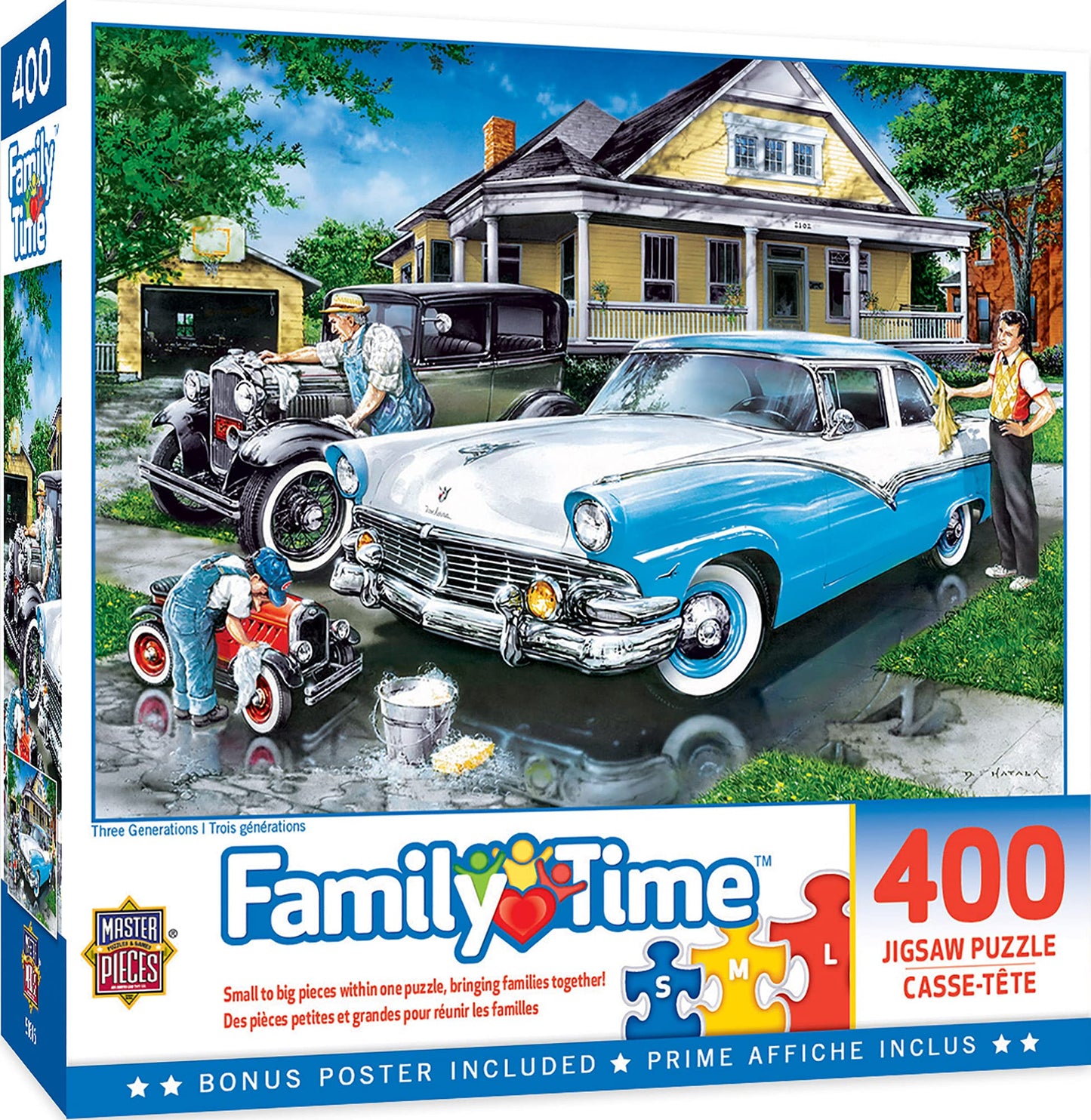 MasterPieces 400 Piece Jigsaw Puzzle for Adults, Family, Or Youth - Three Generations - 18"x24"