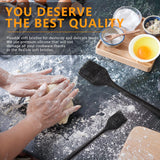 Heat Resistant Basting Brush Set, Tradyx Pastry Brush, Silicone Brush For Cooking And Baking, bbq Brushes For Sauce, Durable Steel Structure And One Pieces Design, Dishwasher Safe, 2 Pcs, (Black) TRADYX