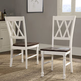 Crosley Furniture Shelby Dining Chairs (Set of 2), Distressed White Crosley Furniture