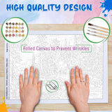 Ledgebay Paint by Numbers Kit for Adults: Beginner to Advanced Number Painting Kit - Fun DIY Arts & Crafts | Color by Numbers for Adults - Kits Include - (Aurora Bliss 16" x 20" Unframed) Ledgebay