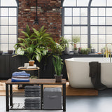 Simple Houseware 2 Tier Wood Top Shoes Bench, Rustic Brown Simple Houseware