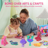 Klever Kits Poke in Fun Art Crafts for Kids Ages 4-8, Princess Dress-up, Art Activities, DIY Craft Kits, Birthday Gifts for Girls Ages 4 5 6 7 8+ Klever Kits