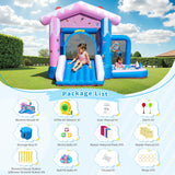 TOAOB Inflatable Bounce House - 8-in-1 Bouncer House for Kids Ages 3-6, Indoor & Outdoor Bouncy Jumping Castle Slide with Blower for Backyard Birthday Party TOAOB