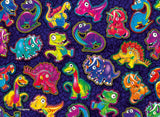 Ceaco - Glow in The Dark - Dinosaur Sticker Collage - 100 Piece Jigsaw Puzzle Ceaco
