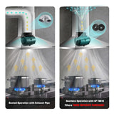 SNDOAS Range Hood 30 inch,Wall Mount Range Hood in Stainless Steel With Ducted/Ductless Convertible,Stove Vent Hood with Aluminum Filters,3 Speed Exhaust Fan,LED Light,Button Control SNDOAS