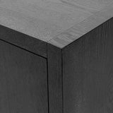 LUMISOL Kitchen Sideboard Buffet Cabinet for Storage with 4 Doors Solid Wood Sideboard Cabinet for Hallway Entryway with Wood Grain Design Farmhouse LUMISOL