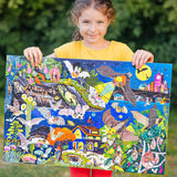 eeBoo Love of Bats Glow in The Dark 100 Piece Jigsaw Puzzle/Ages 5+ (PZBAT) eeBoo