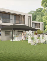 KYBOLT Pop Up Canopy 10x20 Ft Outdoor Wedding Party Tent with Removable Sidewalls Easy Set Gazebo for Farmers' Market, Outdoor Events, Wedding Party - Black KYBOLT