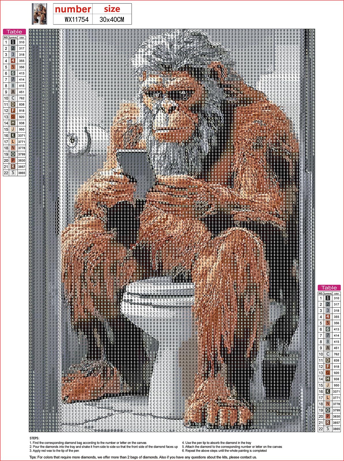 MXJSUA Bigfoot Diamond Painting Kits for Adults, 5D Diamond Art Kits for Beginners, DIY Full Round Drill Picture with Diamond for Home Wall Decor, 12x16 Inch MXJSUA