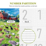 ALL4JIG Dog Pooping Fun Jigsaw Puzzles for Adults and Kids, 1000 Pieces, Christmas Secret Santa Gift, White Elephant Gifts for Dog Lovers, Number Partitioned for Easy Solving ALL4JIG