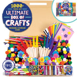 Made By Me Ultimate Craft Box, Art & Craft Activities 1000 Piece Set, Storage Case, Great for Preschool Arts & Crafts, Adult & Group Projects, Craft Box for Kids Girls & Boys Made By Me