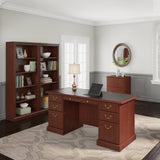 Bush Furniture Saratoga Home Office Desk, Brown Bush Business Furniture
