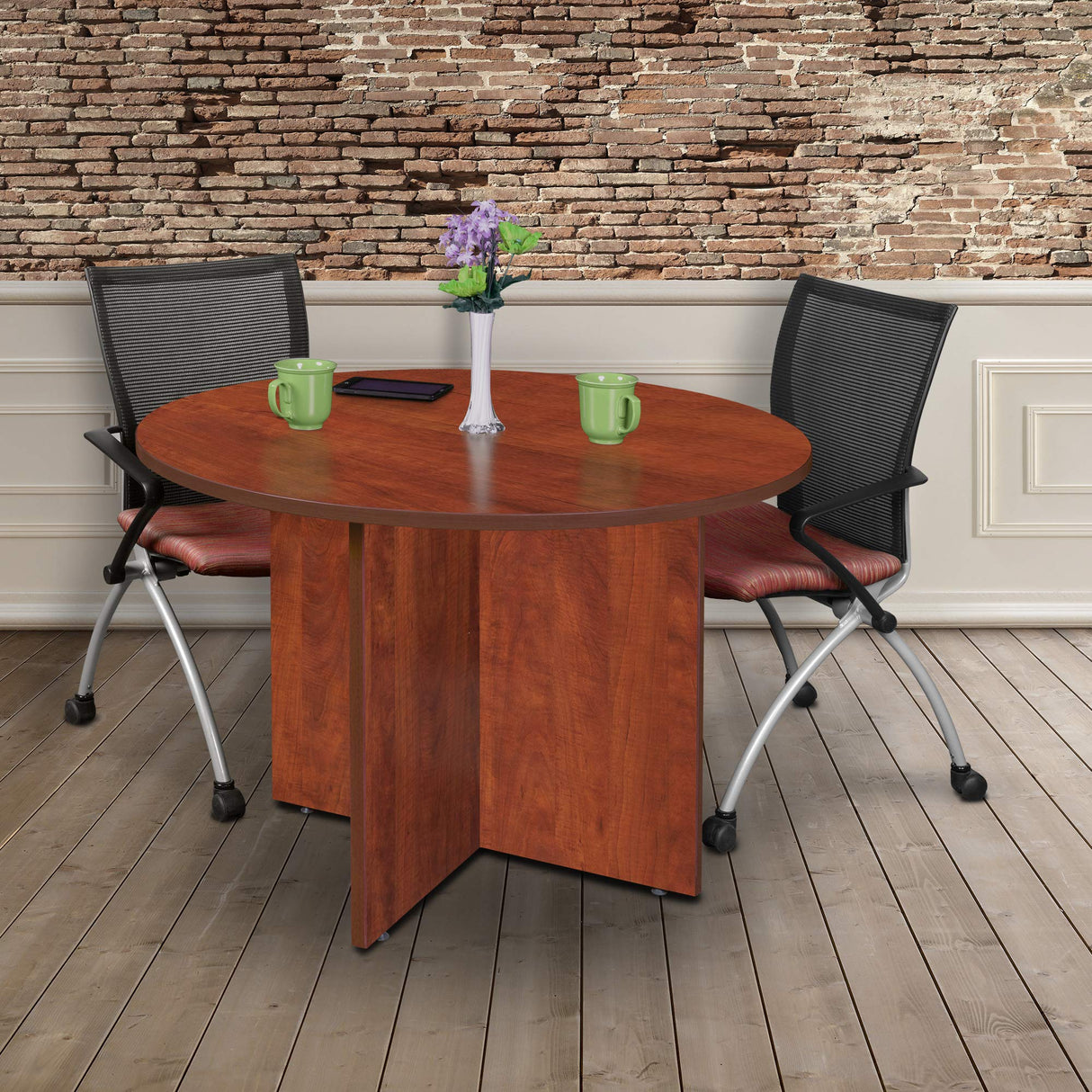 Regency Legacy 42-inch Round Conference Table- Cherry Regency