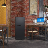 Riflevault 10-14 Rifle Gun Safe for Shotguns, Large Unassembled Gun Safe for Home Rifle and Pistols with Dual Alarm and Mute Mode, Long Gun Cabinet for Rifles with Touchscreen Pad, Removable Shelves Riflevault