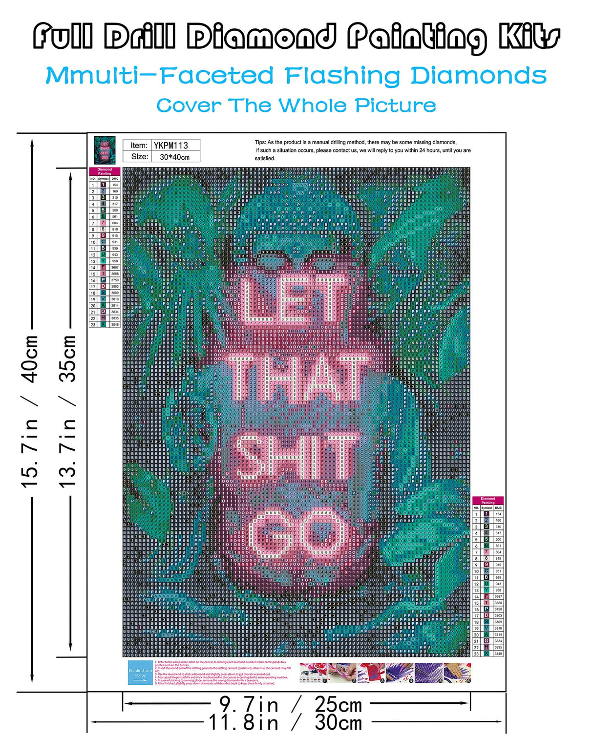 KINPLUB 5D Buddha Diamond Painting Kits for Adults Beginners, Buddhism Inspirational Diamond Art Kits, DIY Full Round Drill Religious Paint with Diamond Pictures Gem Art, Home Wall Decor 12 x 16 Inch KINPLUB