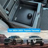 West-xingzhe Center Console Lock Safe Box Compatible with Toyota Tacoma 2024 2025+ Accessories Center Console Gun Safe High Security Armrest Lock Box with 3 Digit Combination Lock with Key West-xingzhe