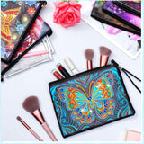 Silkfly 6 Pcs Diamond Painting Purses Clutch DIY Diamond Handbag PU Leather Painting Bags 5d Handmade Wristlet Wallet with Strap and Zipper for Women Gift(Butterfly Style) Silkfly