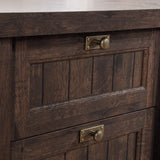 Sauder Costa Executive Desk, W 65.118 X D 29.528 X H 30.00, Coffee Oak finish Sauder