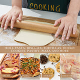 Bamber Mini Wood Rolling Pin for Baking Small Wooden Rolling Dowel Stick Dough Roller for Kids, 11'' by 1.2'' Bamber