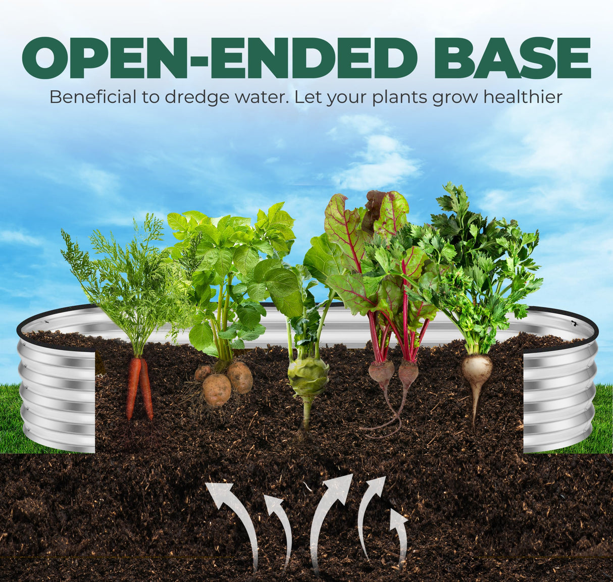 Utopia Home Galvanized Raised Garden Bed, 6 by 2 by 1 feet Lightweight Planter Boxes Outdoor with Easy Assembly, Large Garden Bed for Vegetables, Fruits, Flowers, Silver Utopia Home