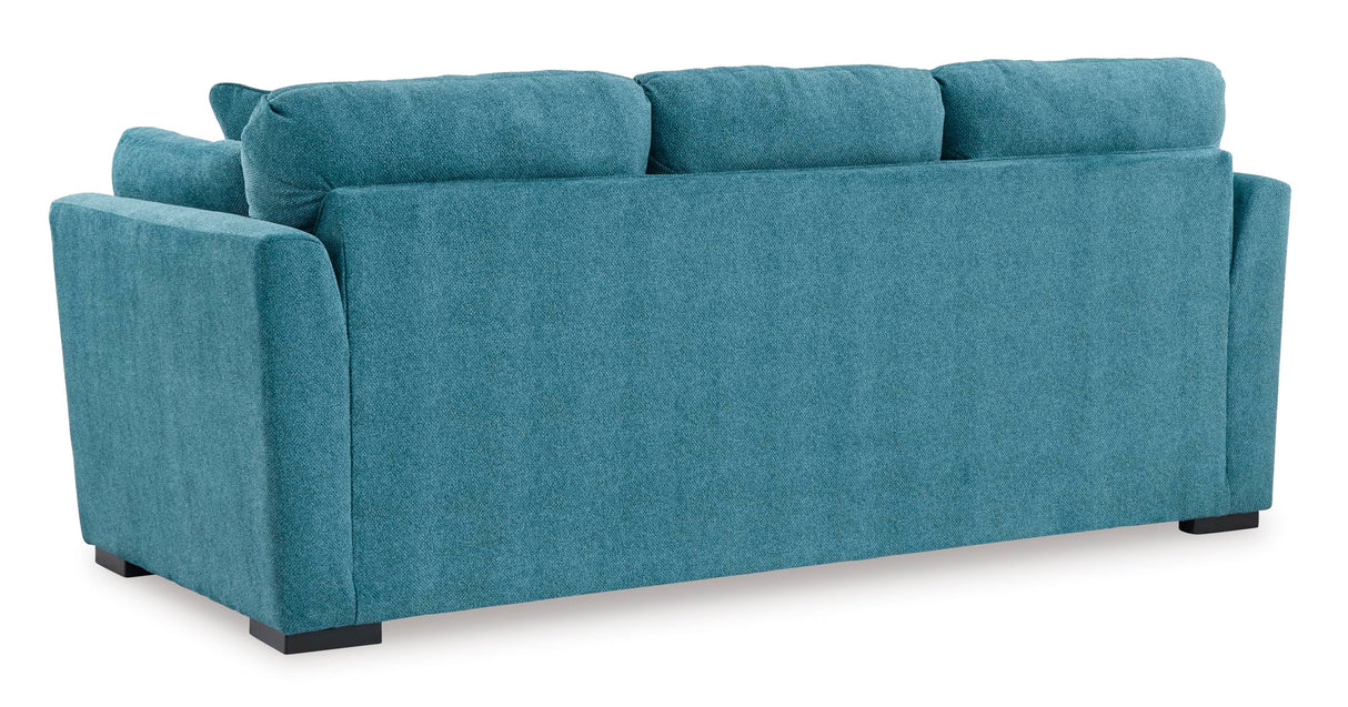 Signature Design by Ashley Keerwick Scandinavian Sofa with 4 Toss Pillows, Blue Signature Design by Ashley