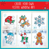 Creativity for Kids Holiday Easy Sparkle Window Art Craft Kit: Create 7 Window Art Designs, Holiday Crafts, Christmas Crafts for Kids Ages 6-8+, Christmas Activities for Kids Creativity for Kids