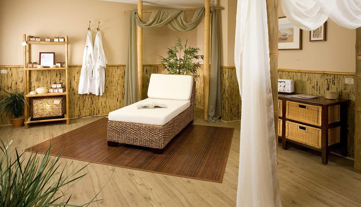 amaZulu Inc. Natural Bamboo Paneling - Flexible Wall Cladding Panels for Living Room Decor, Ceiling Tiles, and Outdoor Kitchens - Renewable Resource, Home Decor, 32 sq ft Coverage, Natural amaZulu Inc.