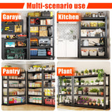 Leariso 63'H Garage Shelving,Adjustable Storage Shelf,Standing Shelves Unit - Heavy Duty Metal Storage Shelving,Easy Assemble Rack Units for Garage,Metal Shelves(4Tier-63'H, 39.4'W*17.7'D) Leariso