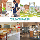 VISWIN 63" Wooden Tripod Display Easel Stand for Wedding Sign, Poster, A-Frame Artist Easel Floor with Tray for Painting, Canvas, Foldable Easel - Natural VISWIN