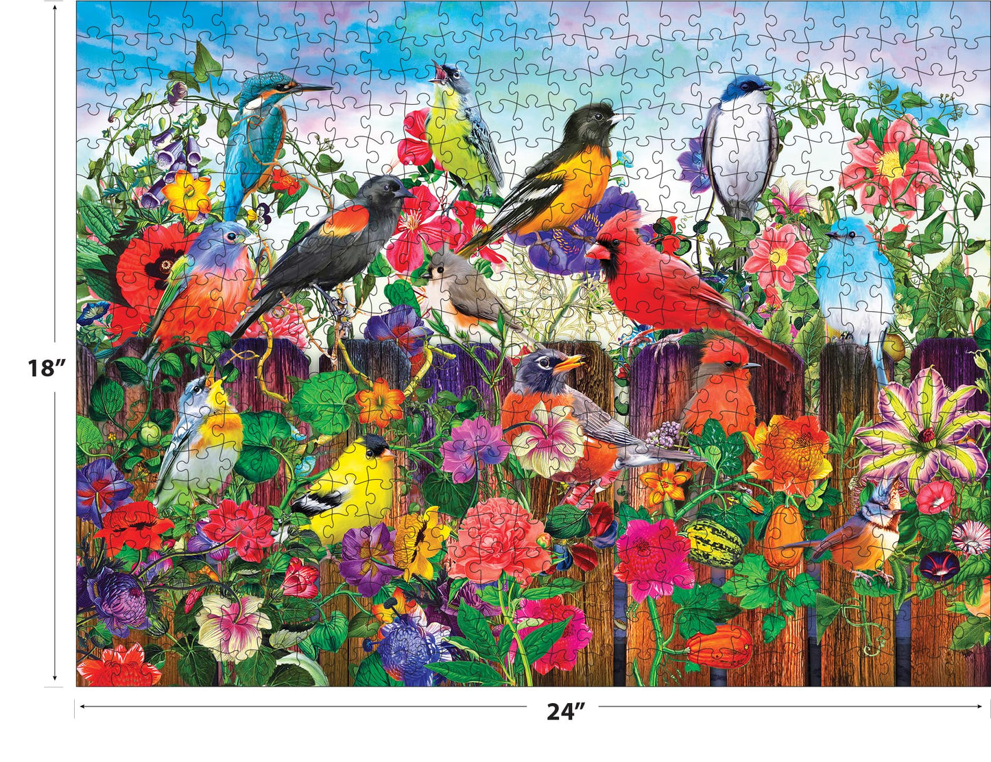 RoseArt - Kodak Premium - Birds and Blooms - 550 Piece Jigsaw Puzzle for Adults