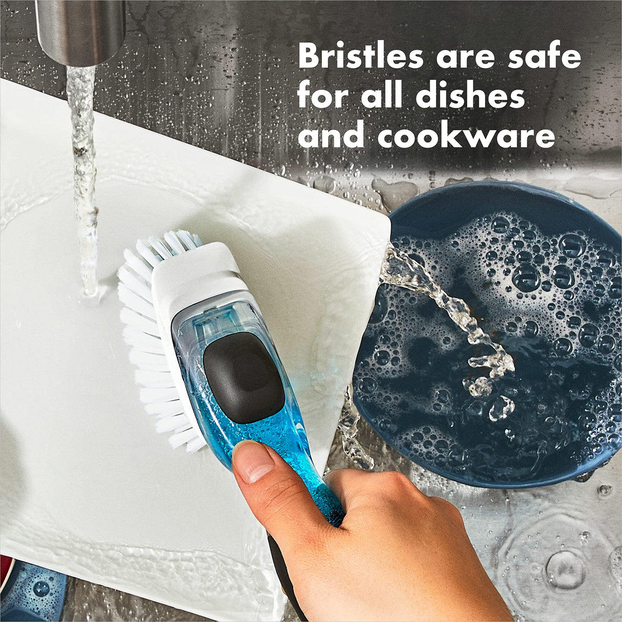 OXO NEW Good Grips Soap Dispensing Dish Brush Storage Set OXO