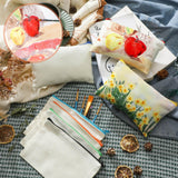 Silkfly 144 Pack Blank Canvas Cosmetic Bags Sublimation Makeup Bags White Pencil Pouch DIY Zippered Multipurpose Pouches Heat Transfer Iron on Pouch Bags for Stationery Toiletries Crafts Use Silkfly