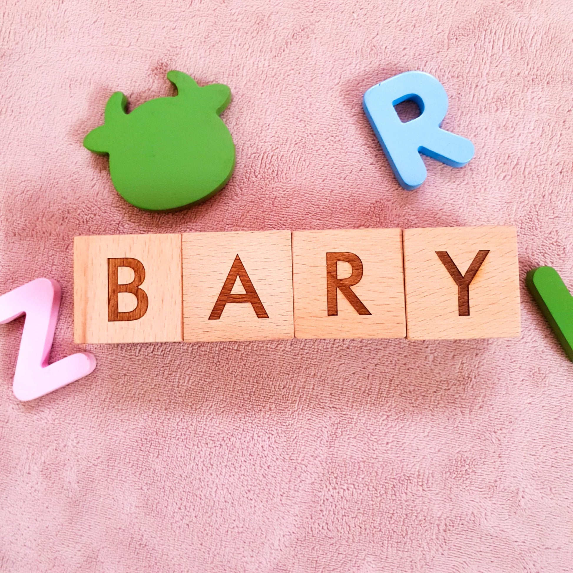 Personalized Baby Wooden Blocks | Personalized Baby Letter Wooden Blocks | Baby Photo Props | Custom Wood Blocks | Personalized Wood Blocks | Baby Gift | Nursery decor - WoodArtSupply