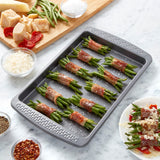 Chicago Metallic Everyday Non-Stick Small Baking Cookie Sheet. Perfect for making cookies, one-pan meals, roasted vegetables, and more Chicago Metallic