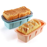 MONGSEW 3PCS Silicone Bread Loaf Pan, Non-Stick Bread Pans for Baking, Easy Release Loaf Pan, Great for Homemade Bread, Cakes, Brownies, Dishwasher Safe (3 Colors, Nesting Design) MONGSEW