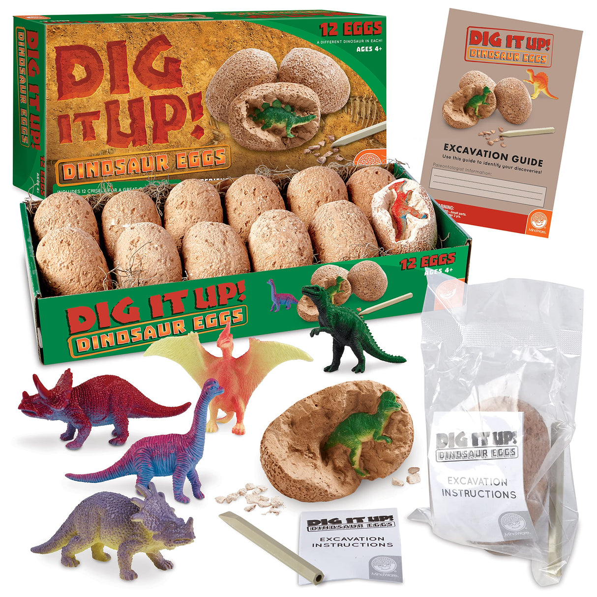 MindWare Dig It Up! Dinosaur eggs excavation kit MindWare