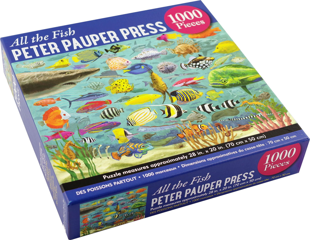 PETER PAUPER PRESS All The Fish 1000 Piece Jigsaw Puzzle PETER PAUPER PRESS