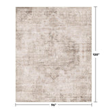 Hazo Haus Farmhouse Area Rugs for Living Room - 8x10 Washable Modern Abstract Rug for Bedroom, Dining Room Under Table, Home Office, Soft Washable & Stain Resistance (Beige & Peach) Hazo Haus