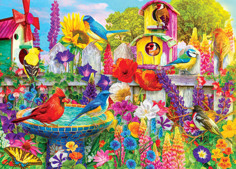RoseArt - Kodak Premium - Bird Bath Garden - 3000 Piece Jigsaw Puzzle for Adults RoseArt