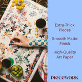 Piecework Puzzles Moonlight Sonata 500 Piece Puzzle for Adults, Challenging Jigsaw Puzzle Classical Music Imagery, Soft-Touch Puzzle Gift - 19.25 x 26.6 inches Piecework