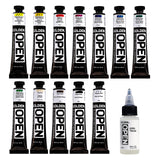 OPEN Slow-Drying Acrylics by GOLDEN, Mixing Set, Professional Acrylic Paint Golden Artist Colors