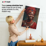 ARTIQO DIY Canvas Stretcher Bars 16x20 Inch Canvas Frame - Easy to Assemble, Gallery Wrap Oil Frame Kits Canvas Wood Stretcher Bars- for Oil Paintings, Prints, Paint by Numbers & Posters ARTIQO