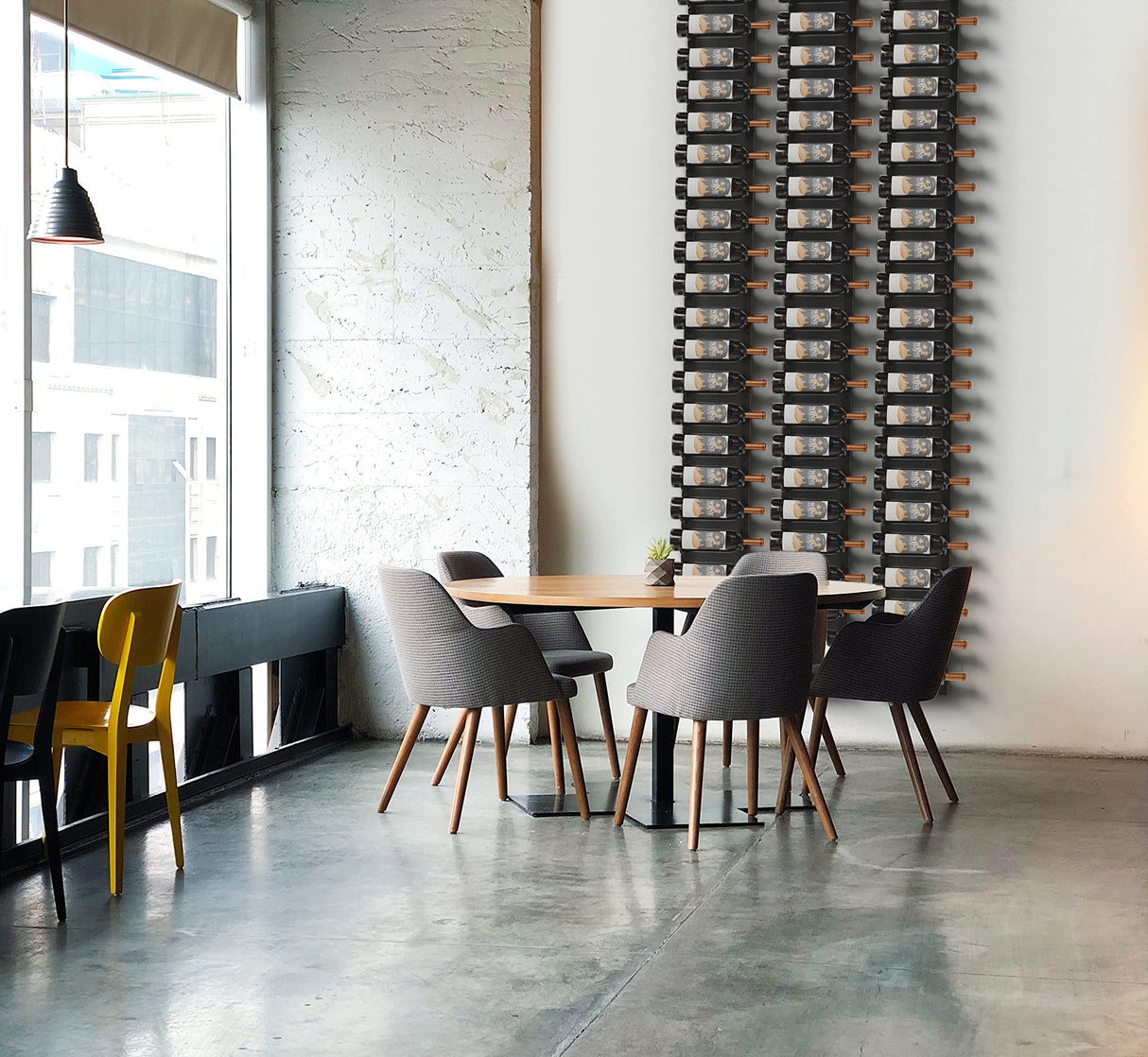 Jagged Ridge Wine Rooms - Premium Wall Mounted Metal Wine Rack - 12 Wine Bottles Holder - Modern Wine Rack, Matte Black - Space Saving for Home, Kitchen, Bar - Designed in Canada by Wine Enthusiasts Jagged Ridge Wine Rooms